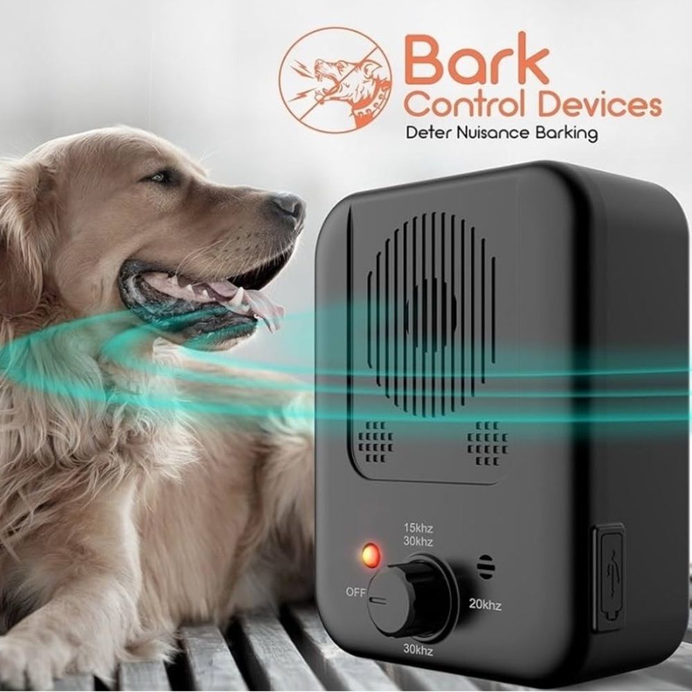 Ultrasonic Dog Bark Control Device Rechargeable 3 Level Indoor Outdoor Training